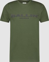 Ballin Amsterdam -  Heren Slim Fit  Original T-shirt  - Groen - Maat XL