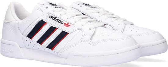 Adidas Continental 80 Stripes Lage sneakers - Leren Sneaker - Heren - Wit -  Maat 42⅔ | bol.com