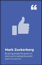 Walljar - Mark Zuckerberg - Muurdecoratie - Plexiglas schilderij