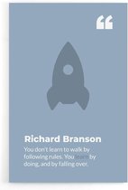 Walljar - Richard Branson - Muurdecoratie - Poster