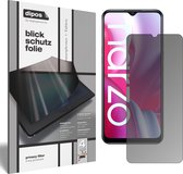 dipos I Privacy-Beschermfolie mat compatibel met Oppo Realme Narzo 20A Privacy-Folie screen-protector Privacy-Filter (expres kleiner dan het glas omdat het gebogen is)