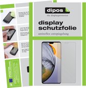 dipos I 2x Beschermfolie mat compatibel met Vivo S7 5G Folie screen-protector (expres kleiner dan het glas omdat het gebogen is)