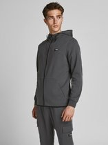 Jack & Jones Vest Jcoair Sweat Zip Hood Noos 12184879 Asphalt Mannen Maat - M