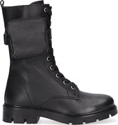 Apples & Pears B0010810 Veterboots - Laarzen Met Veters - Meisjes - Zwart - Maat 35