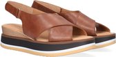 Gabor 683 Sandalen - Met Sleehak - Dames - Cognac - Maat 36