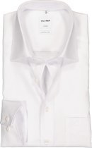 OLYMP Luxor comfort fit overhemd - mouwlengte 7 - wit - Strijkvrij - Boordmaat: 48