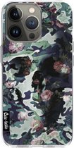 Casetastic Apple iPhone 13 Pro Hoesje - Softcover Hoesje met Design - Army Skull Print