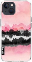 Casetastic Apple iPhone 13 Hoesje - Softcover Hoesje met Design - Pink Mountains Print