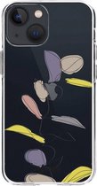 Casetastic Apple iPhone 13 mini Hoesje - Softcover Hoesje met Design - Winter Leaves Print