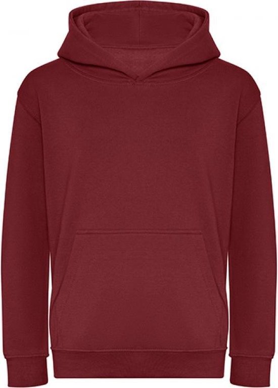 Kids Organic Hoodie Maat 1/2 (XXS) (Burgundy)