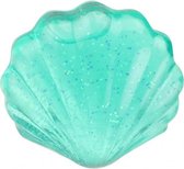 slijm Glitter Putty in schelp 6 cm groen