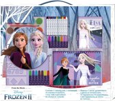 kleurset Frozen II meisjes 54 x 47 cm paars 22-delig