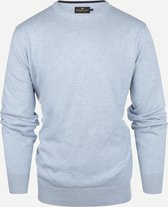 Steppin' Out Herfst/Winter 2021 Trui Cotton Cashmere Rneck Mannen - Regular Fit - Katoen - Blauw (S)