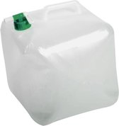 Kunststof camping watercontainer/jerrycan opvouwbaar voor drinkwater 25 x 25 x 25 cm - 15 liter