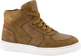 vty Bruine leren sneaker ritssluiting - Maat 27