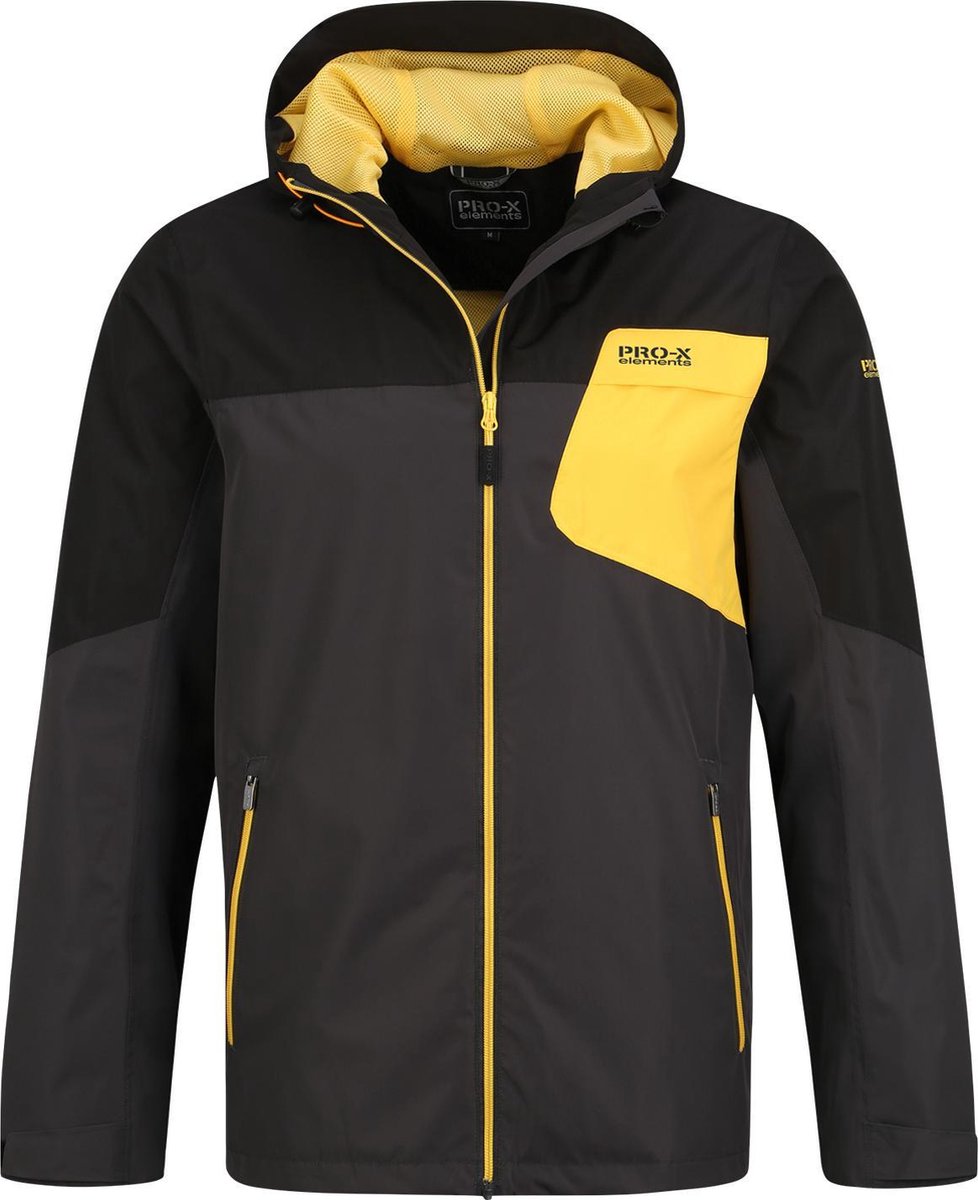 Pro-X Elements PXE lichtgewicht regenjas voor heren Mason – 3XL Zwart