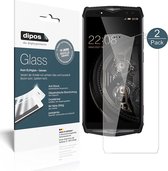 dipos I 2x Pantserfolie helder compatibel met Ulefone Power 5 Beschermfolie 9H screen-protector