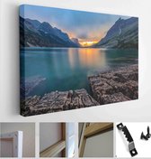 st. Mary Lake, Glacier national park, MT - Modern Art Canvas - Horizontal - 169297610 - 40*30 Horizontal