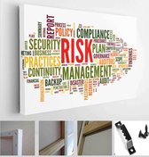 Risk and compliance in word tag cloud on white - Modern Art Canvas - Horizontal - 192818597 - 40*30 Horizontal