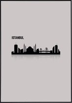 Poster van de skyline van Istanbul - 50x70 cm