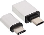 InLine 35809 tussenstuk voor kabels USB 3.1 C Micro-USB + USB3.0 A Aluminium
