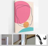 Abstract minimalistic cover geometric pattern background. Colorful design for flyer, brochure, poster, wall decoration - Modern Art Canvas - Vertical - 1821954674 - 40-30 Vertical