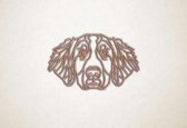 Line Art - Hond - Berner sennen - S - 36x60cm - Multiplex - geometrische wanddecoratie