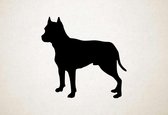 Silhouette hond - Blue Paul Terrier - Blauwe Paul Terrier - M - 60x62cm - Zwart - wanddecoratie