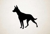 Silhouette hond - Andalusian Hound - Andalusische hond - XS - 25x26cm - Zwart - wanddecoratie