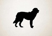 Silhouette hond - Maremma Sheepdog - Maremma Herdershond - S - 45x59cm - Zwart - wanddecoratie