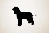 Silhouette hond - Irish Water Spaniel - Ierse waterspaniël - L - 75x92cm - Zwart - wanddecoratie