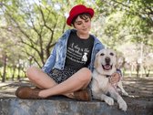A Dog Can Mend A Crack In Your Broken Heart T-Shirt, Hondenshirt Voor Hondenbezitter,Cadeaus Voor Hondenliefhebbers,Unisex T-shirt,D001-002B, L, Zwart