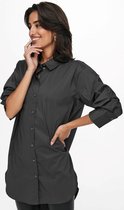 Jacqueline de Yong Blouse Jdymio L/s Long Shirt Wvn Noos 15233486 Black Dames Maat - W36