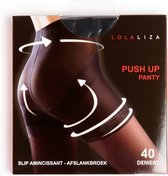 LOLALIZA Push-up panty 40 deniers - Zwart - Maat L/XL