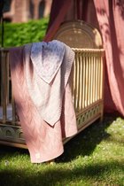 Jollein Crib Blanket Spring Knit 75x100cm - Rosewood