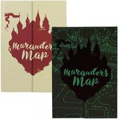 Harry Potter - Notitieboek A5 - Marauders Map 'Glow in the Dark'