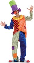 Carnival Toys Verkleedpak Clown Heren Satijn Mt M 3-delig