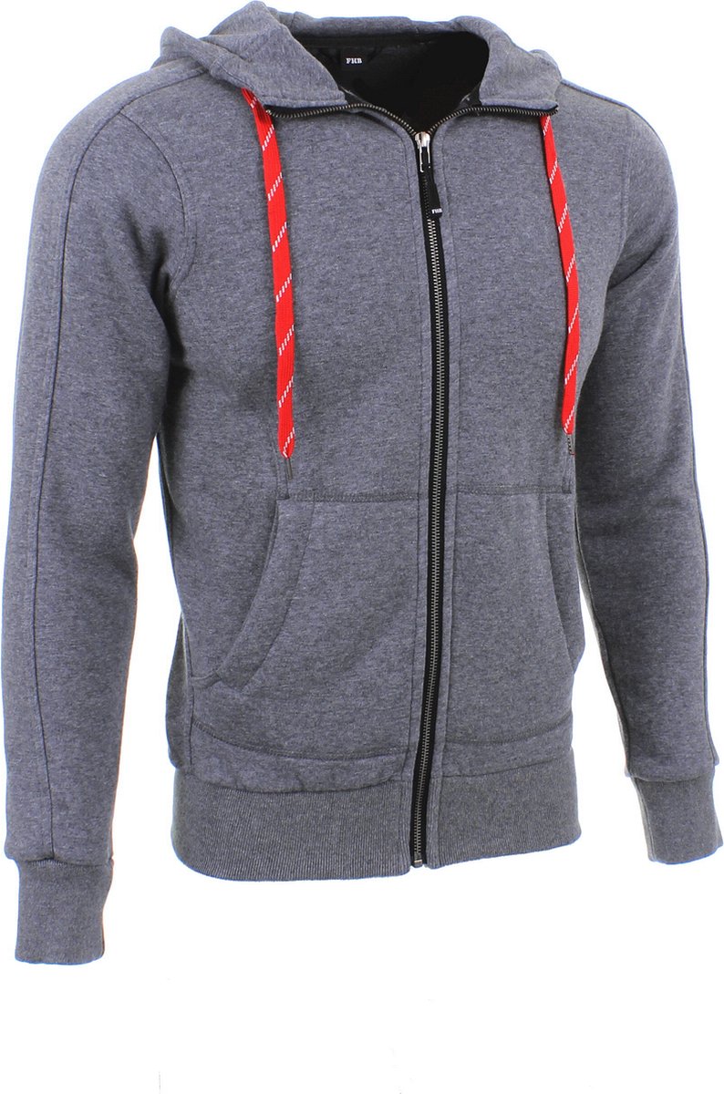 FHB Benno 79494 Sweatjack Met Capuchon Slim Fit Grijs