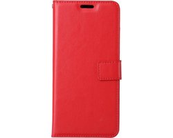 Bookcase Geschikt voor: OnePlus Nord 2 5G - Rood - portemonnee hoesje