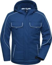 James & Nicholson Solid softshell winterjack JN886 - Korenblauw - S