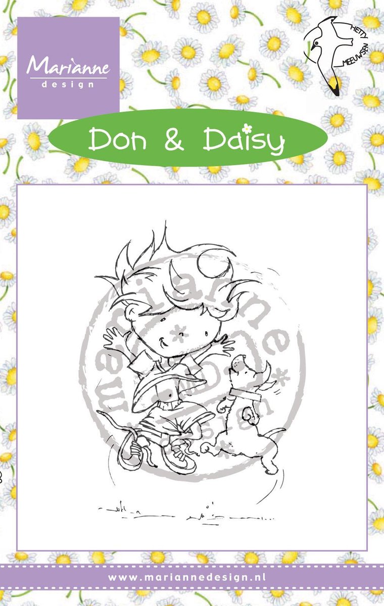 Marianne Design Stempel Don & daisys Jumping with dog DDS3350