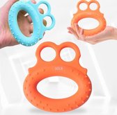 2 STKS Angry Frog Shape Finger Grip Device Vingerkracht Oefening Grip Ring (60LB (oranje))