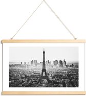 JUNIQE - Posterhanger Paris Skyline -20x30 /Grijs & Wit