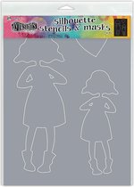 Ranger - Dylusions Stencil - silhouette Martha