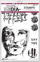 Ranger - Dina Wakley - Media Stamps - Say Yes