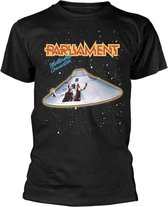 Parliament Heren Tshirt -S- Mothership Connection Zwart