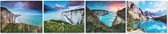 Schilderij DKD Home Decor Landschap 50 x 1.8 x 40 cm (4 pcs)