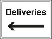 Zelfklevend bord "Deliveries" (40 x 30 cm) (Gerececonditioneerd C)