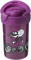 TOMMEE TIPPEE Anti-val superbeker met deksel - paars deco