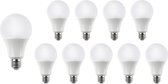 Aigostar - Voordeelpak 10 stuks - E27 LED lampen - Type A60 - 9W vervangt 70W - 6400K koud wit licht